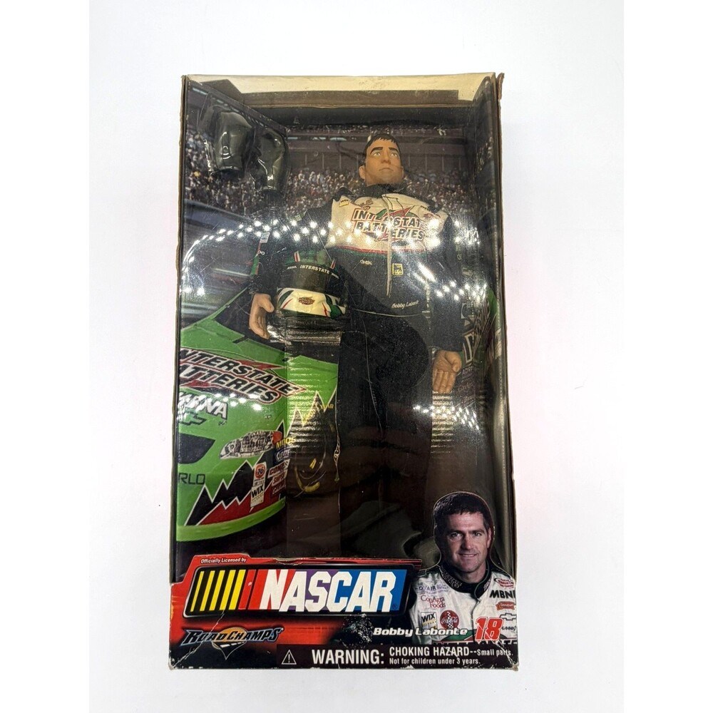 NASCAR Bobby Labonte 18 Interstate Batteries 12" Deluxe Action Figure 2001 NIB